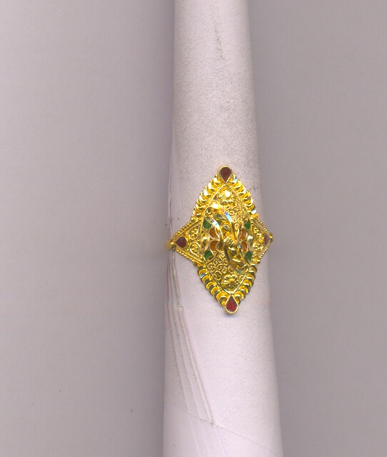 GOLD RING LADIES PLAIN FANCY