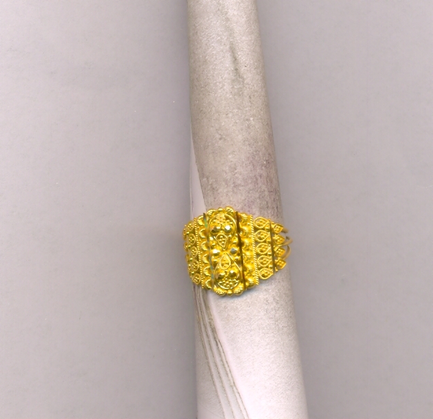 GOLD RING LADIES PLAIN FANCY