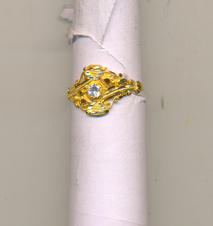 GOLD RING LADIES PLAIN FANCY