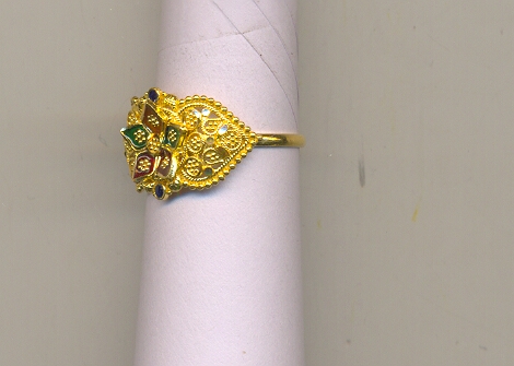GOLD RING LADIES PLAIN FANCY