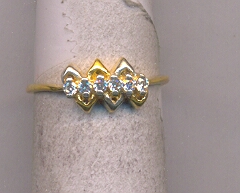GOLD RING LADIES PLAIN FANCY