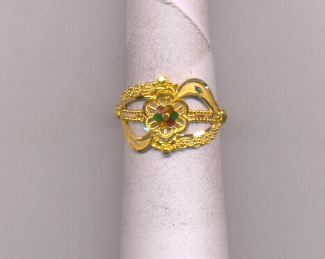 GOLD RING LADIES PLAIN FANCY
