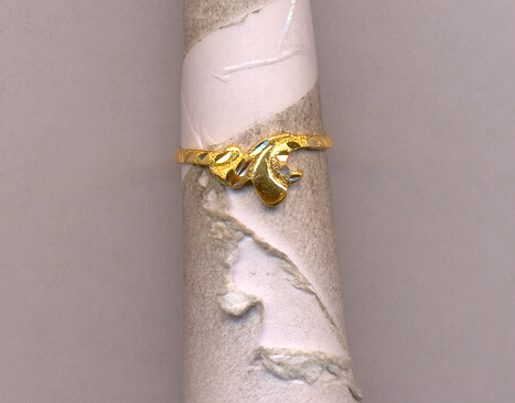 GOLD RING LADIES PLAIN FANCY