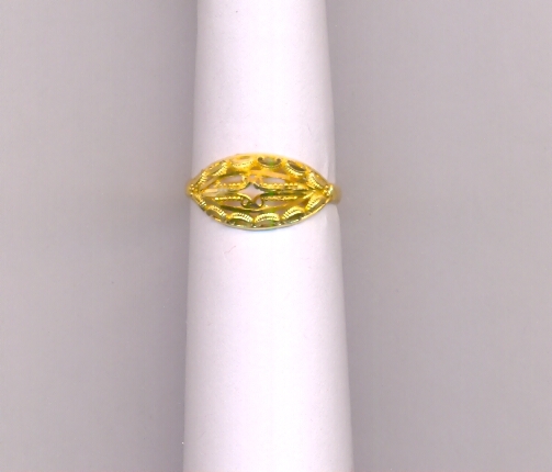 GOLD RING LADIES PLAIN FANCY