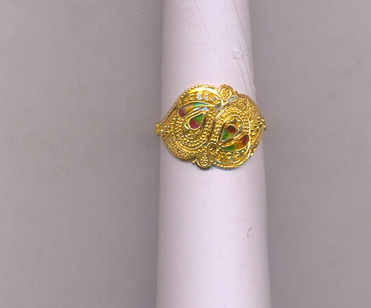 GOLD RING LADIES PLAIN FANCY