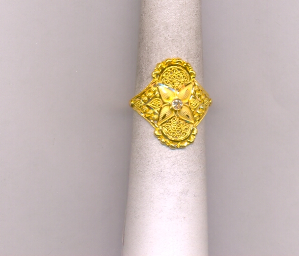 GOLD RING LADIES PLAIN FANCY