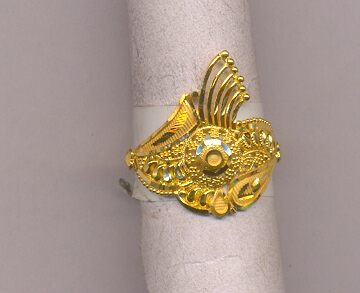 GOLD RING LADIES PLAIN FANCY