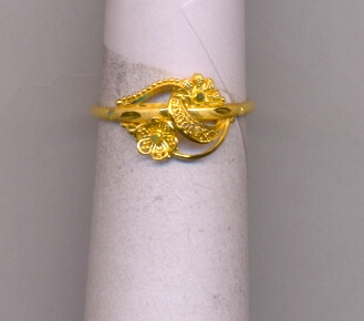 GOLD RING LADIES PLAIN FANCY