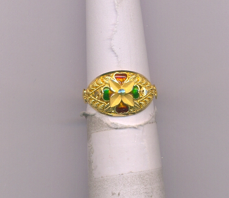 GOLD RING LADIES PLAIN FANCY