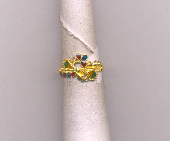 GOLD RING LADIES PLAIN FANCY