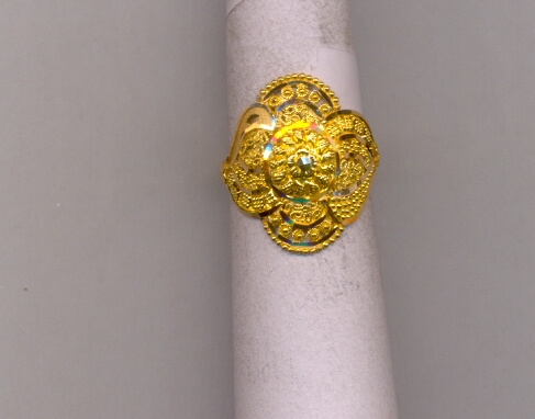 GOLD RING LADIES PLAIN FANCY
