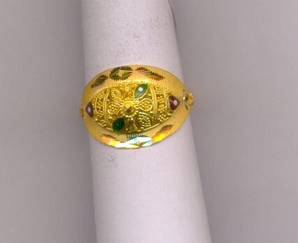 GOLD RING LADIES PLAIN FANCY