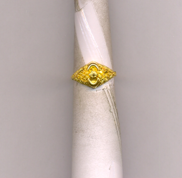 GOLD RING LADIES PLAIN FANCY