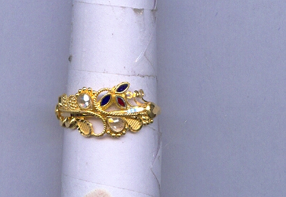 GOLD RING LADIES PLAIN FANCY