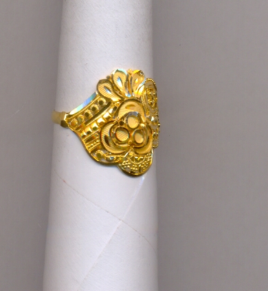 GOLD RING LADIES PLAIN FANCY