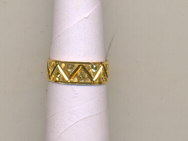 GOLD RING LADIES PLAIN FANCY