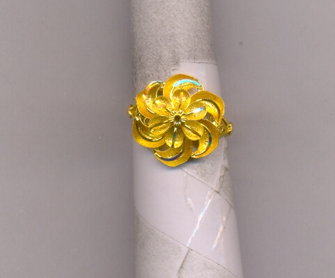 GOLD RING LADIES PLAIN FANCY