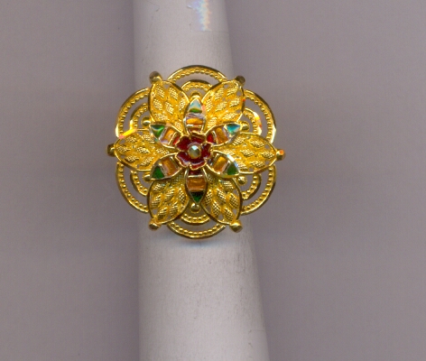 GOLD RING LADIES PLAIN FANCY