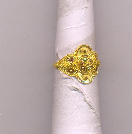 GOLD RING LADIES PLAIN FANCY