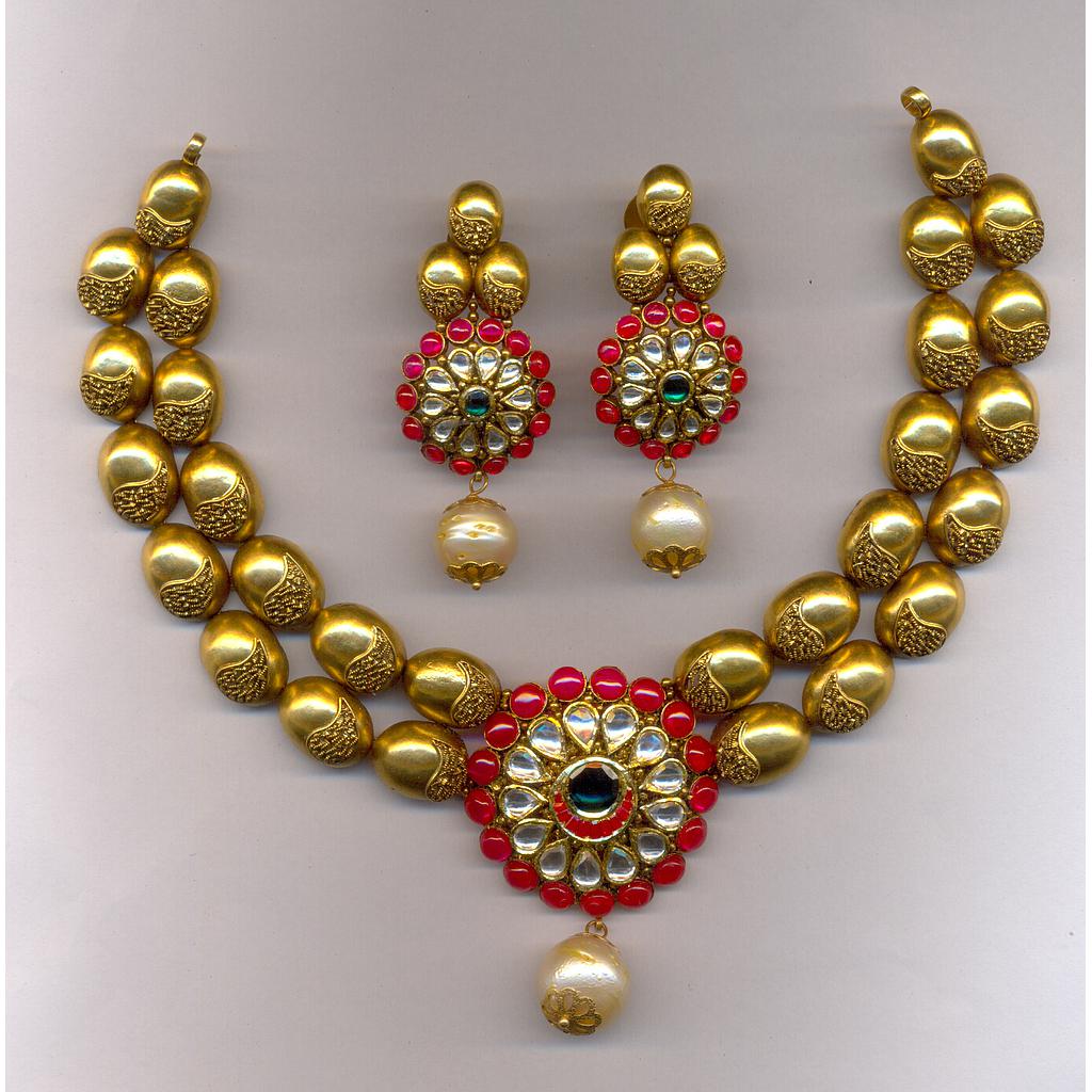 GOLD HALF SET ROUND ANTIQUE