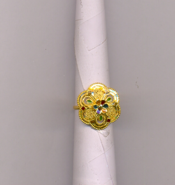 GOLD RING LADIES PLAIN FANCY