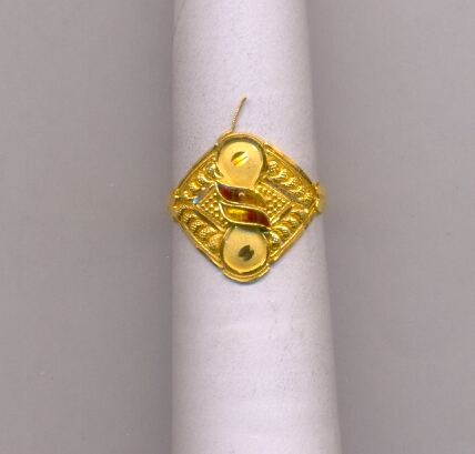 GOLD RING LADIES PLAIN FANCY