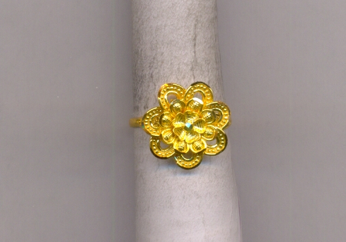 GOLD RING LADIES PLAIN FANCY