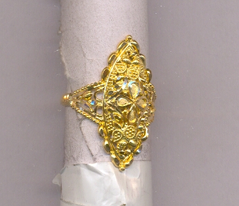 GOLD RING LADIES PLAIN FANCY