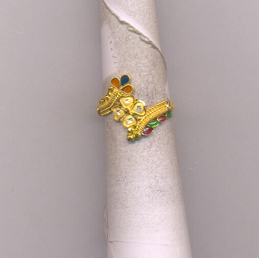 GOLD RING LADIES PLAIN FANCY