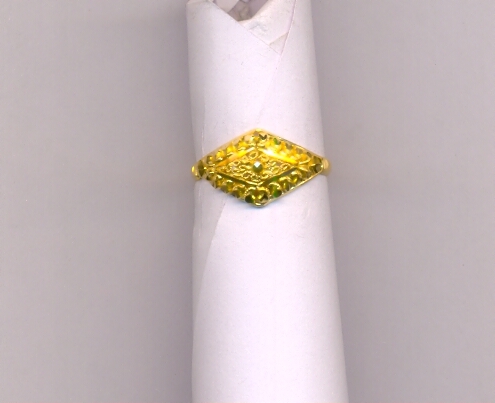 GOLD RING LADIES PLAIN FANCY