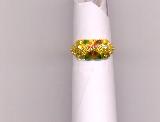 GOLD RING LADIES PLAIN FANCY