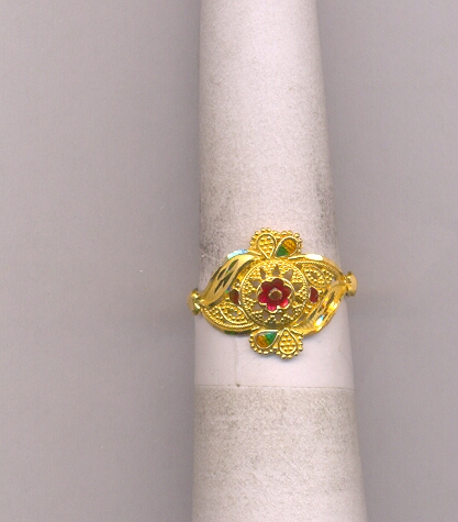 GOLD RING LADIES PLAIN FANCY