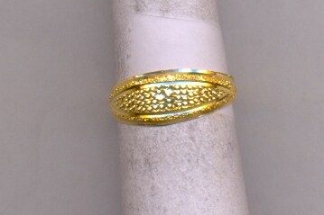 GOLD RING LADIES PLAIN FANCY