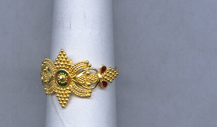 GOLD RING LADIES PLAIN FANCY