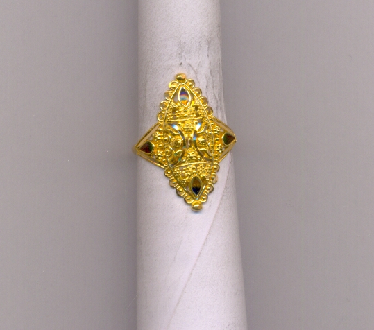 GOLD RING LADIES PLAIN FANCY