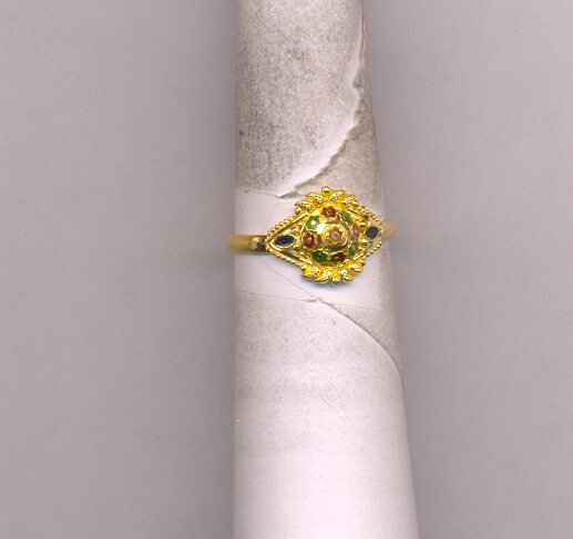 GOLD RING LADIES PLAIN FANCY