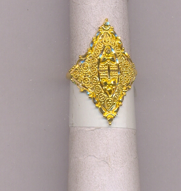 GOLD RING LADIES PLAIN FANCY