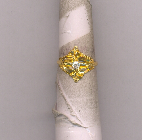GOLD RING LADIES PLAIN FANCY