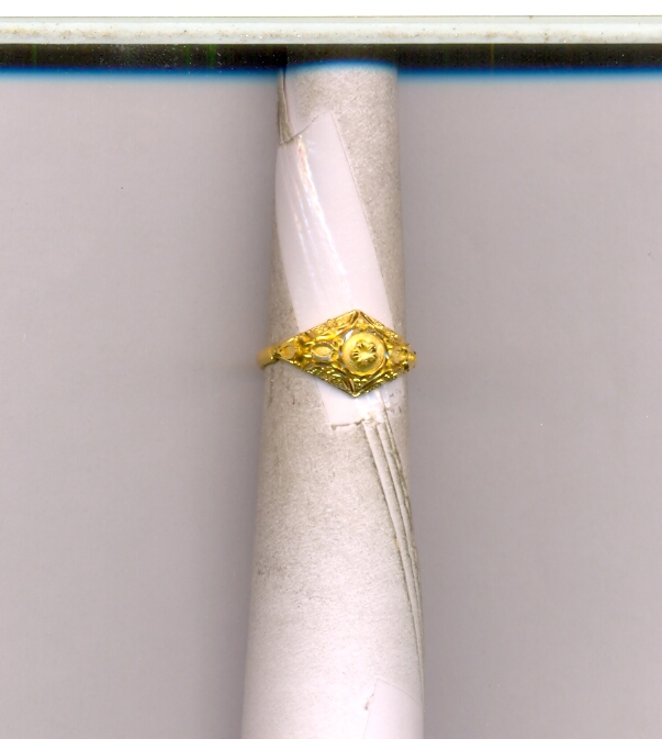 GOLD RING LADIES PLAIN FANCY