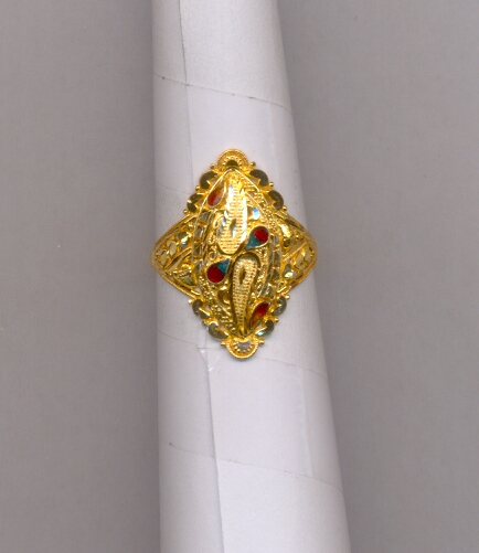 GOLD RING LADIES PLAIN FANCY