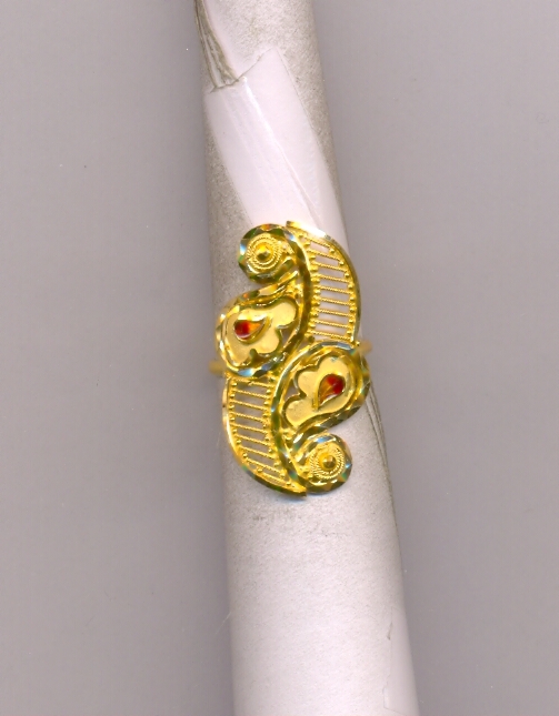 GOLD RING LADIES PLAIN FANCY