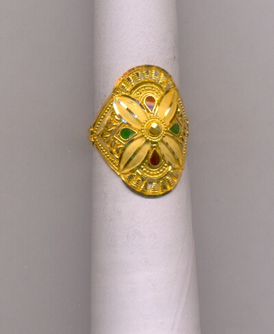 GOLD RING LADIES PLAIN FANCY