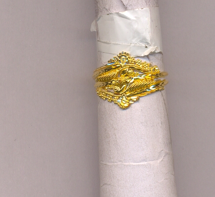 GOLD RING LADIES PLAIN FANCY