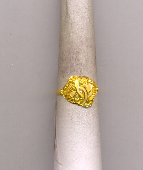 GOLD RING LADIES PLAIN FANCY
