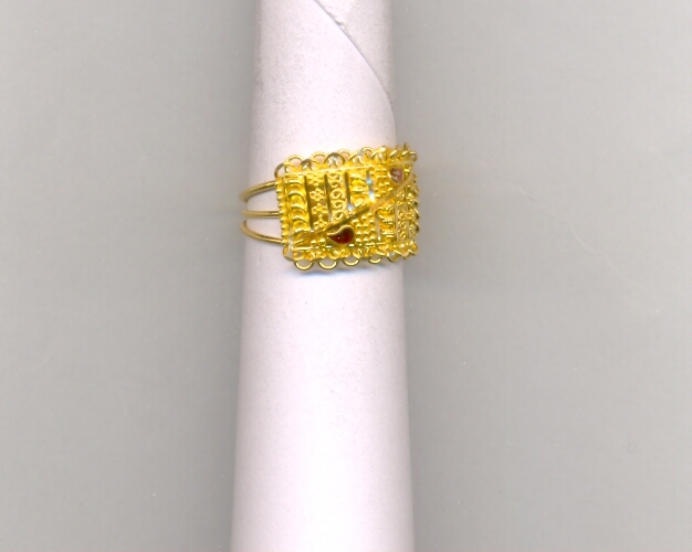 GOLD RING LADIES PLAIN FANCY