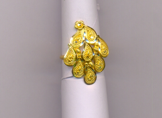 GOLD RING LADIES PLAIN FANCY