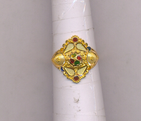 GOLD RING LADIES PLAIN FANCY