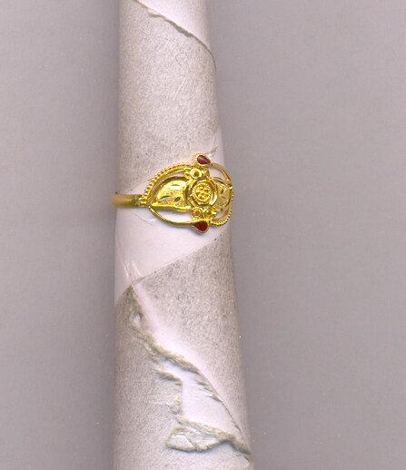 GOLD RING LADIES PLAIN FANCY