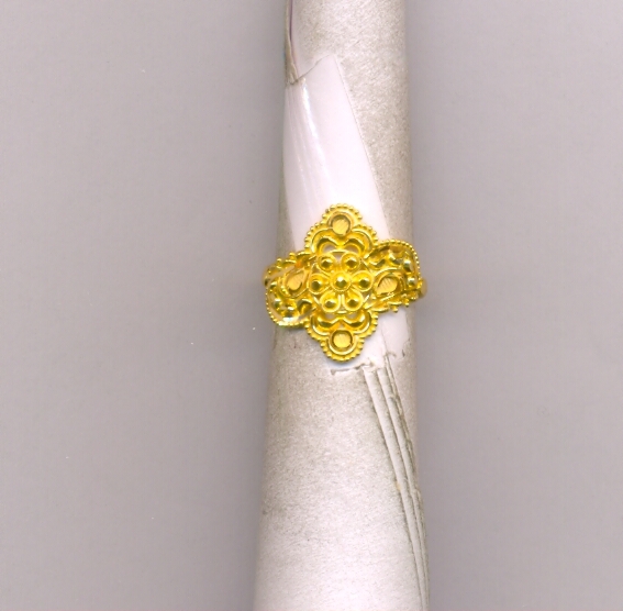 GOLD RING LADIES PLAIN FANCY