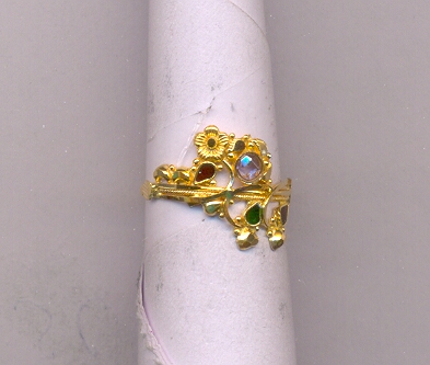 GOLD RING LADIES PLAIN FANCY